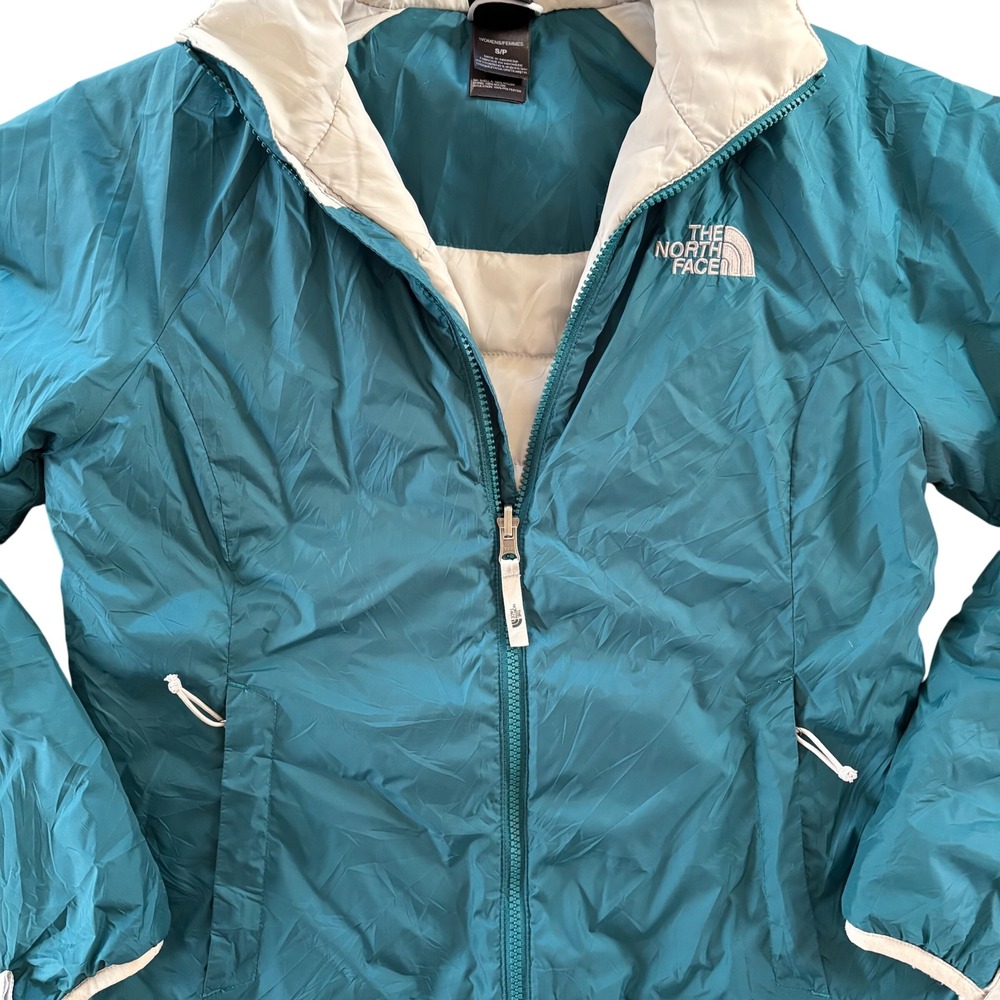 North Face Medium Weight Insulated Teal Blue Jacket Women's Size Small - Picture 2 of 7